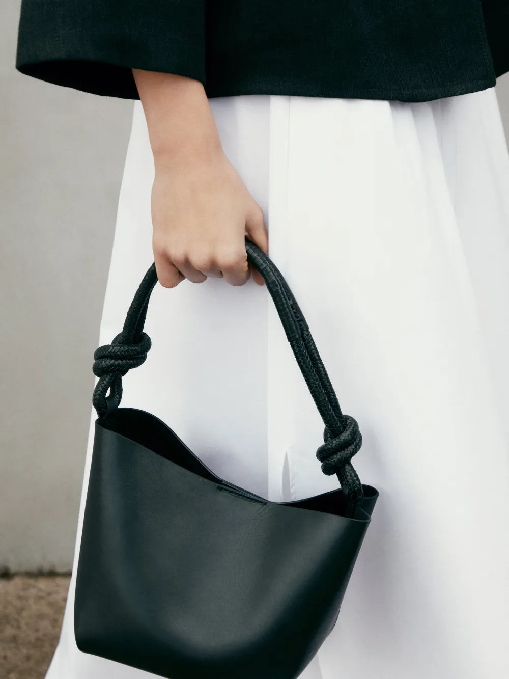 Bolso bandolera piel napa detalle nudo