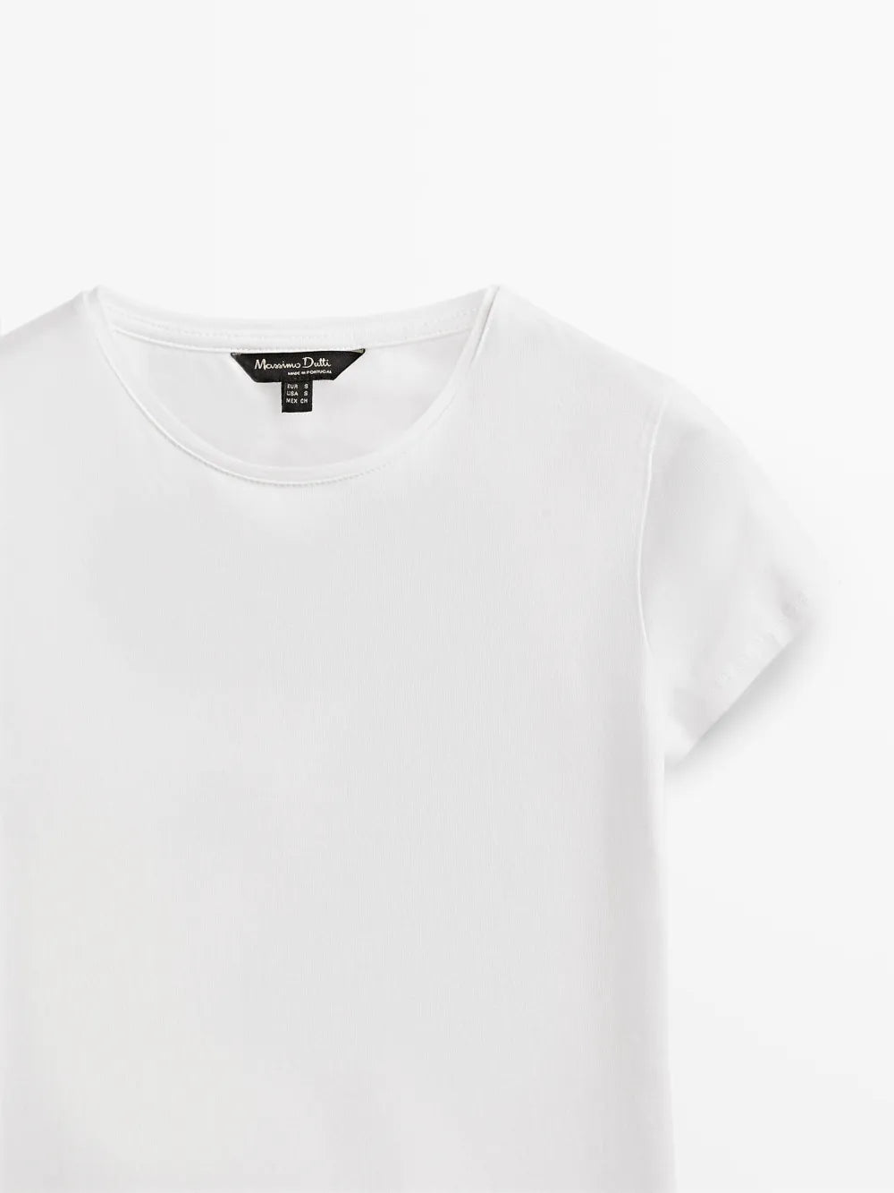 Camiseta algodón básica - BLANCO