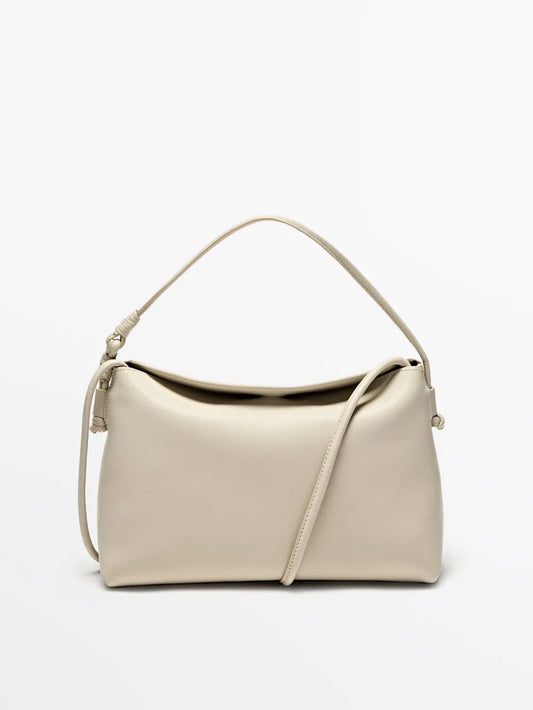 Bolso mini piel napa nudos